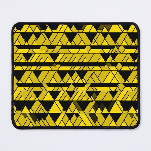 Item preview, Triangle Yellow and Black Abstract Pattern  designed and sold by palaco210.
