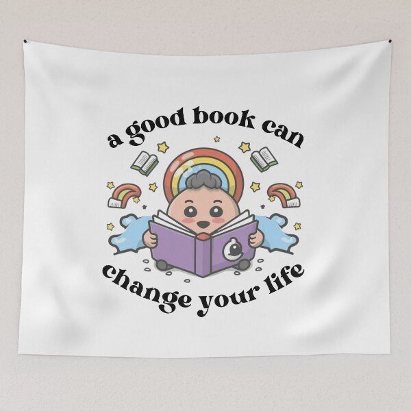 Item preview, A Good Book Can Change Your Life designed and sold by PatternInArt.