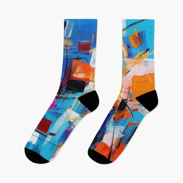 Aperçu de l'œuvre La collection Fiesta - Art moderne vibrant, design géométrique excentrique abstrait audacieux créée et vendue par NortonArt.