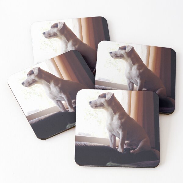Item preview, Little dog looking out the window designed and sold by riku05830.