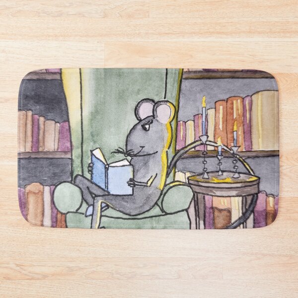 Item preview, Mouse Reading in a Home Library designed and sold by Nicole Hanson.