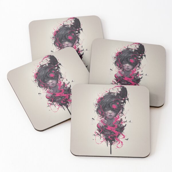 Item preview, Macabre Melancholy: Pink Splatter Girl designed and sold by cruzjone.