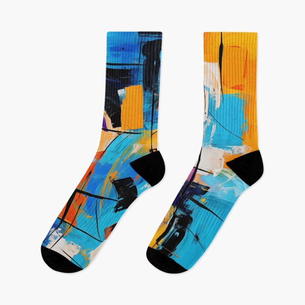 Aperçu de l'œuvre La collection Fiesta - Art moderne vibrant, design géométrique excentrique abstrait audacieux créée et vendue par NortonArt.