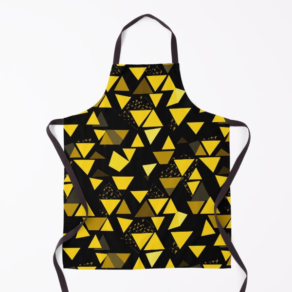 Item preview, Triangle Yellow and Black Abstract Pattern designed and sold by palaco210.