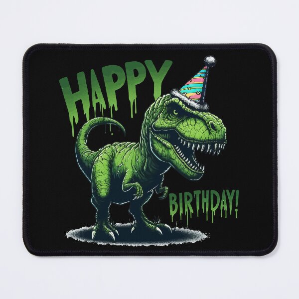 Item preview, Funny Spooky Happy Birthday Dinosaur Tyrannosaurus Party designed and sold by TomFrontierArt.