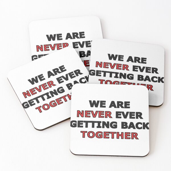 Item preview, Minimalist Typography: Never Getting Back Together designed and sold by myshop102.