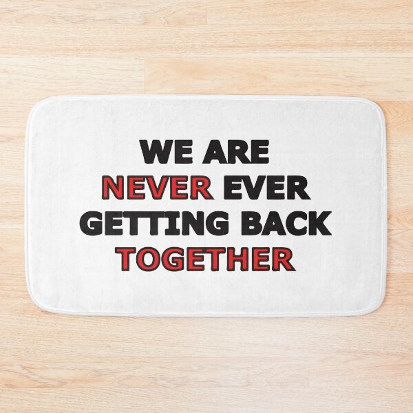 Item preview, Minimalist Typography: Never Getting Back Together designed and sold by myshop102.