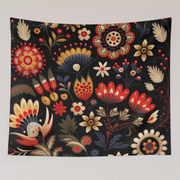 Item preview, polish floral pattern wycinanki designed and sold by Vilemo.
