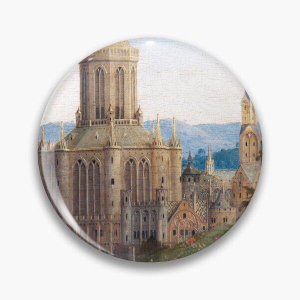 Item preview, The Ghent Altarpiece | Adoration of the Mystic Lamb (detail of church) | Hubert and Jan Van Eyck designed and sold by LaMadeleine.