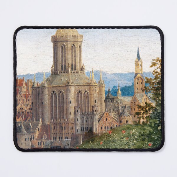 Item preview, The Ghent Altarpiece | Adoration of the Mystic Lamb (detail of church) | Hubert and Jan Van Eyck designed and sold by LaMadeleine.
