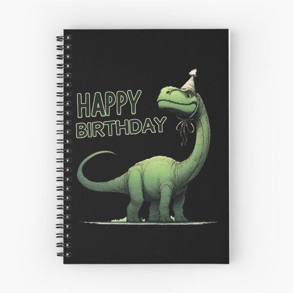 Item preview, Funny Happy Birthday Green Dinosaur Brontosaurus Party designed and sold by TomFrontierArt.