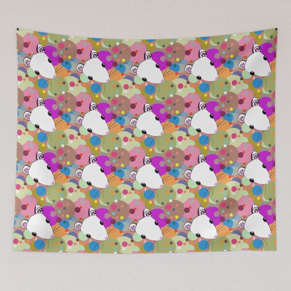 Item preview, Cute cartoon rat head design designed and sold by VauKaArtShop.