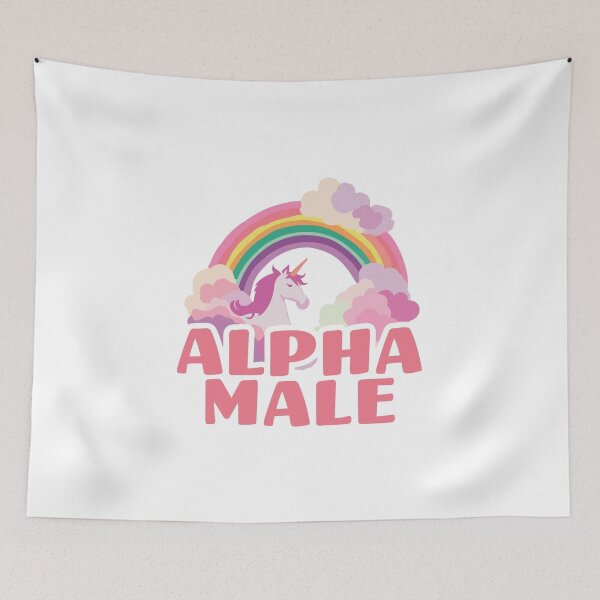 Item preview, Alpha Male | Unicorn | Funny Meme Quote | Meme designed and sold by AngryBlackDog.