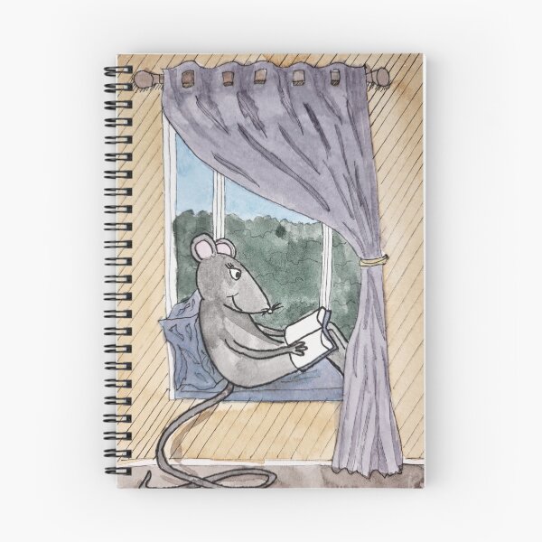 Item preview, Mouse Reading on a Windowsill designed and sold by Nicole Hanson.