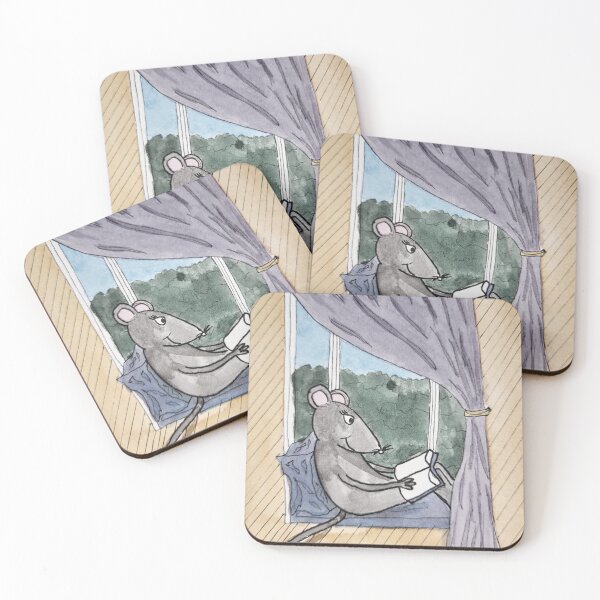 Item preview, Mouse Reading on a Windowsill designed and sold by Nicole Hanson.