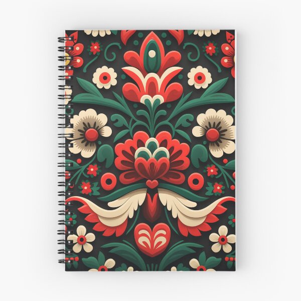 Item preview, patrón floral polaco wycinanki designed and sold by Vilemo.