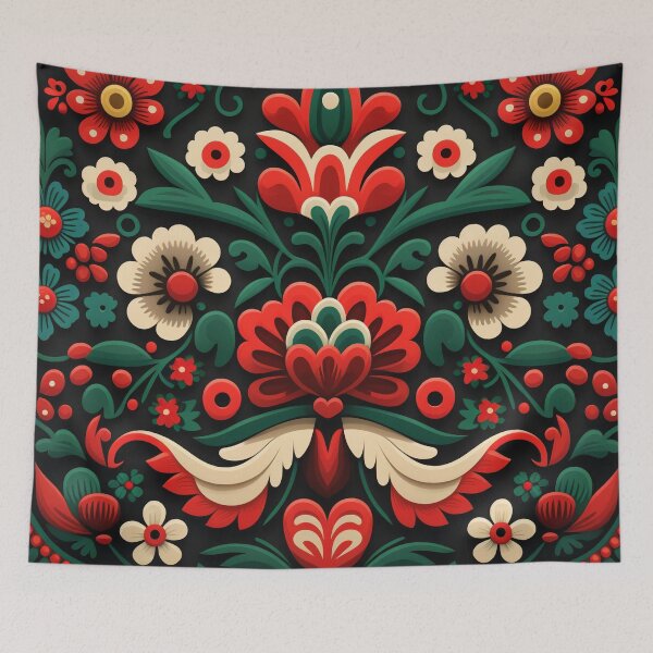 Item preview, polish floral pattern wycinanki designed and sold by Vilemo.