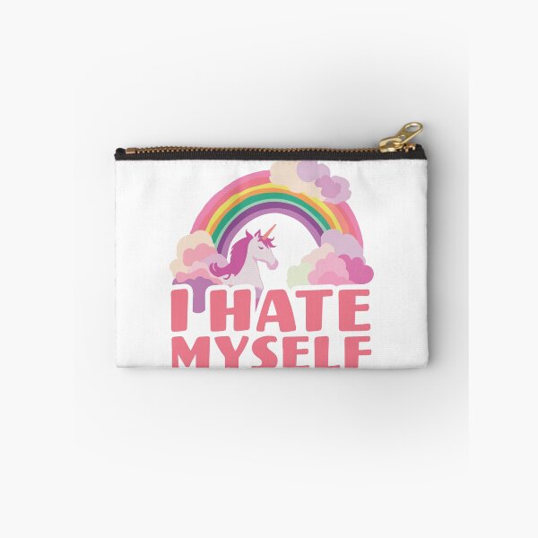 Item preview, I Hate Myself | Unicorn | Funny Meme Quote | Meme designed and sold by AngryBlackDog.