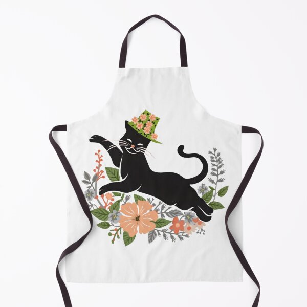 Item preview, Beautiful Flower Cat With Hat Leaping designed and sold by PlanetMarker.