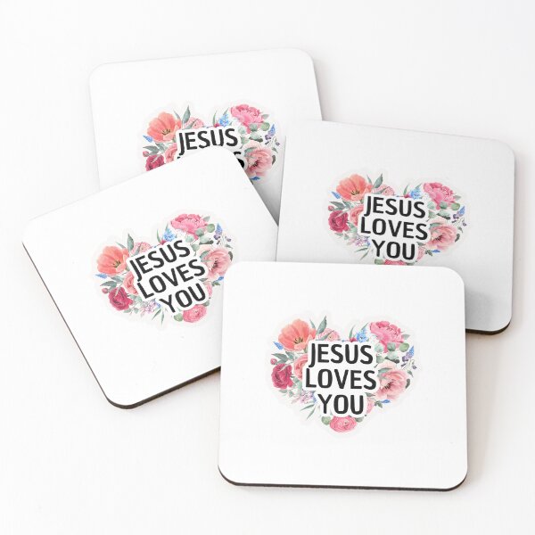 Item preview, Jesus Loves You, Gifts with Christian quotes designed and sold by GiftedFaith.