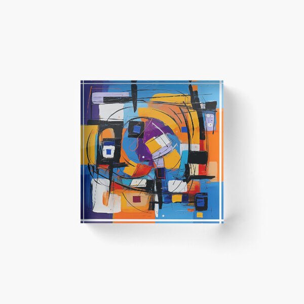 Item preview, The Fiesta Collection - Vibrant Modern Art Bold Abstract Eccentric geometric Design  designed and sold by NortonArt.