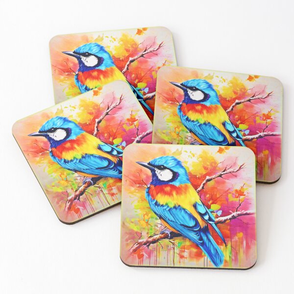 Item preview, Colorful Avian Splendor: Vibrant Painting designed and sold by Health And Fitness Posts e-Store.
