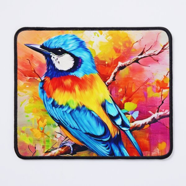 Item preview, Colorful Avian Splendor: Vibrant Painting designed and sold by Health And Fitness Posts e-Store.