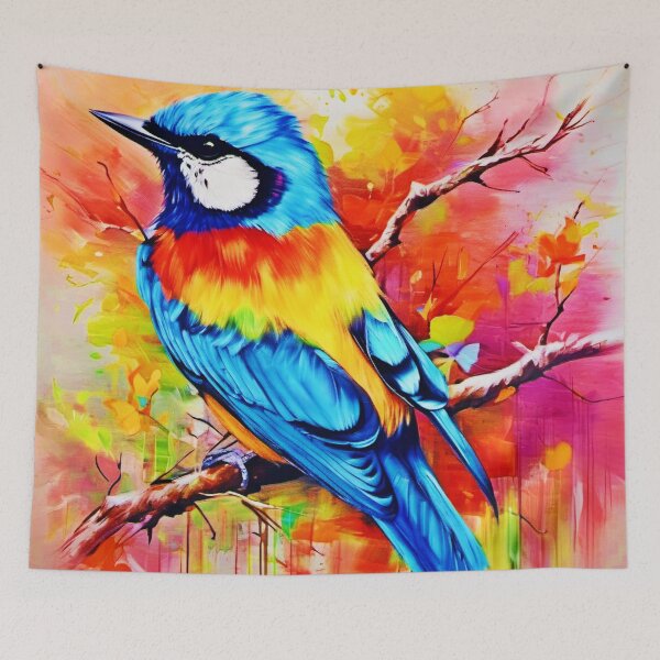 Item preview, Colorful Avian Splendor: Vibrant Painting designed and sold by Health And Fitness Posts e-Store.