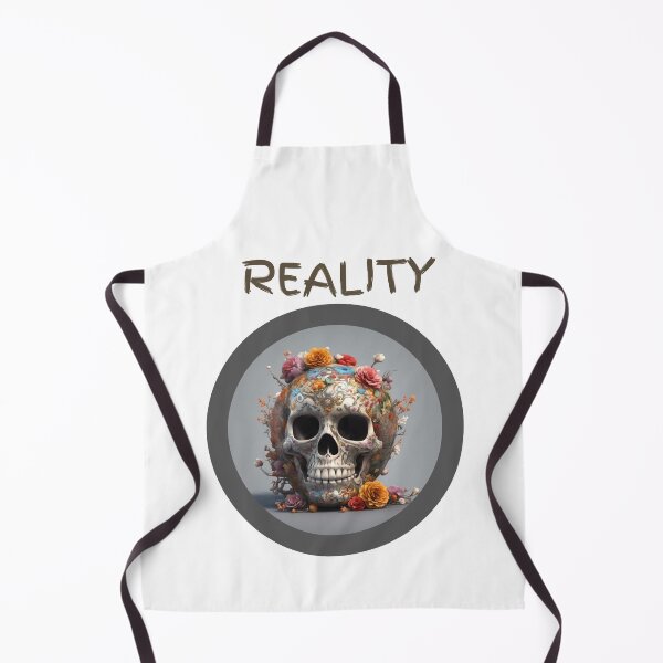 Item preview, Skull with flowers, abstract artpiece, reality designed and sold by Coolparrotgirl.