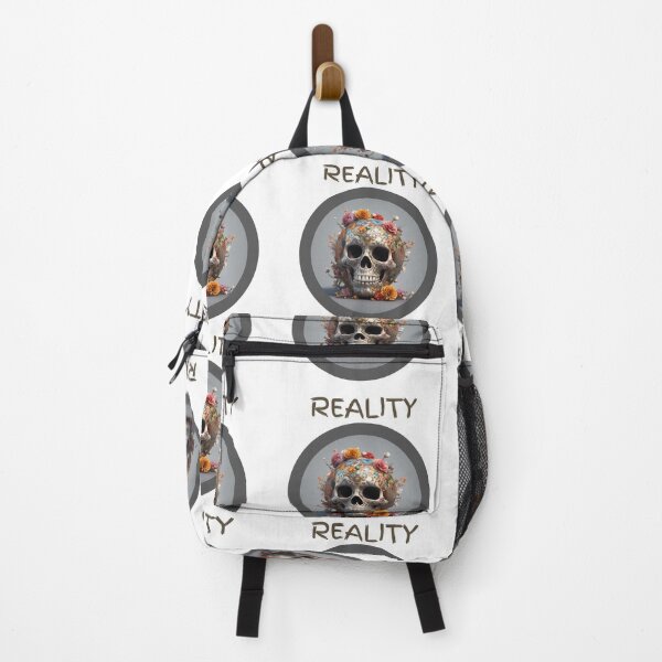 Item preview, Skull with flowers, abstract artpiece, reality designed and sold by Coolparrotgirl.