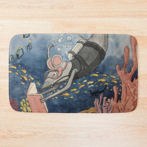 Item preview, Mouse Reading Scuba Diving designed and sold by Nicole Hanson.