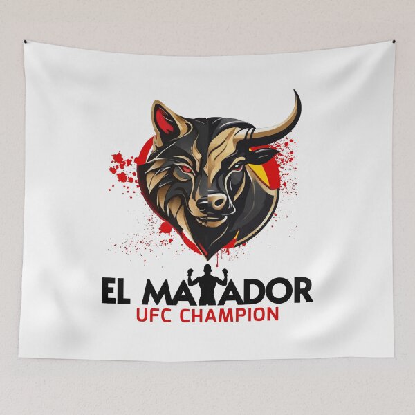 Item preview, EL MATADOR ILIA TOPURIA UFC CHAMPION WHITE designed and sold by hispanae.