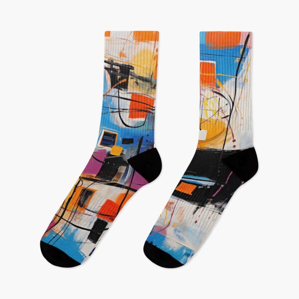 Aperçu de l'œuvre La collection Fiesta - Art moderne vibrant, design géométrique excentrique abstrait audacieux créée et vendue par NortonArt.