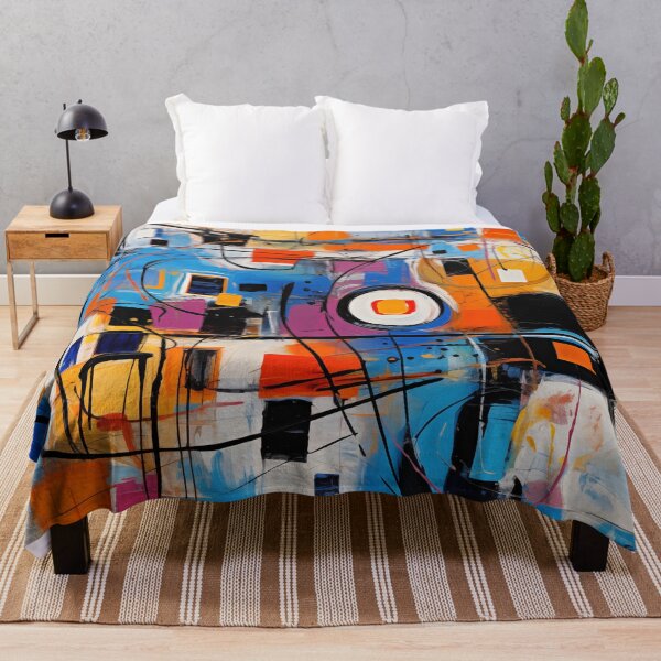 Aperçu de l'œuvre La collection Fiesta - Art moderne vibrant, design géométrique excentrique abstrait audacieux créée et vendue par NortonArt.