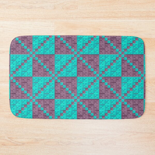 Item preview, Cyan and Violet Beveled Checker Squares designed and sold by TheRulerofEarth.