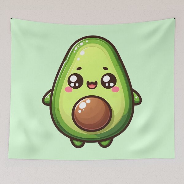 Item preview, Cute Chibi avocado. Chibi food designed and sold by Unitepeople.