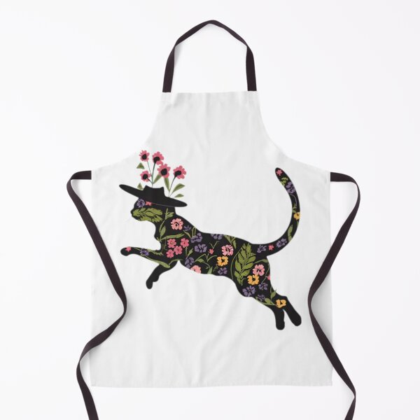 Item preview, Beautiful Flower Cat With Hat Leaping designed and sold by PlanetMarker.