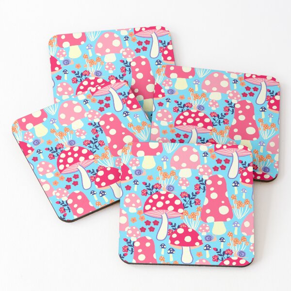 Item preview, (L)Mushroom Wonderland - blue designed and sold by Anelisedesign.