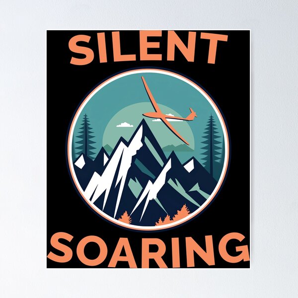 Item preview, SILENT SOARING, Glider Pilot designed and sold by These_Prints.