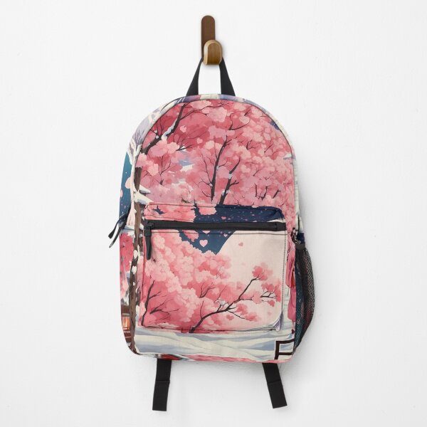 Item preview, Valentines Day Japan Cherry Blossoms Starry Night Tourism Vintage Poster 8 designed and sold by TravelersGems.
