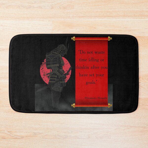 Item preview, "Do not waste time idling or thinking..." - Miyamoto Musashi Quote designed and sold by TheKnightWriter.