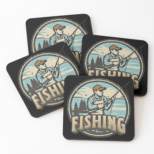 Item preview, Retro Fishing Outdoors Logo designed and sold by mrtraz.