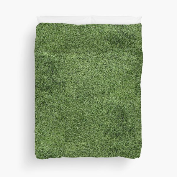 Texture de champ athlétique de gazon vert luxuriant Astroturf Housse de couette