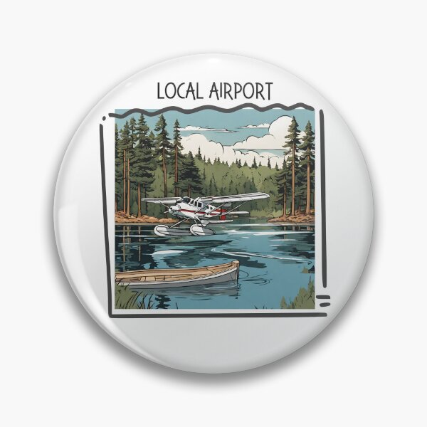 Item preview, Local Airport Punny Lake Living designed and sold by OtterLakeCo.