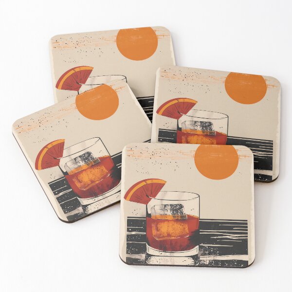 Item preview, Negroni On The Gold Coast - Vintage Poster designed and sold by Mitch-Angelo.