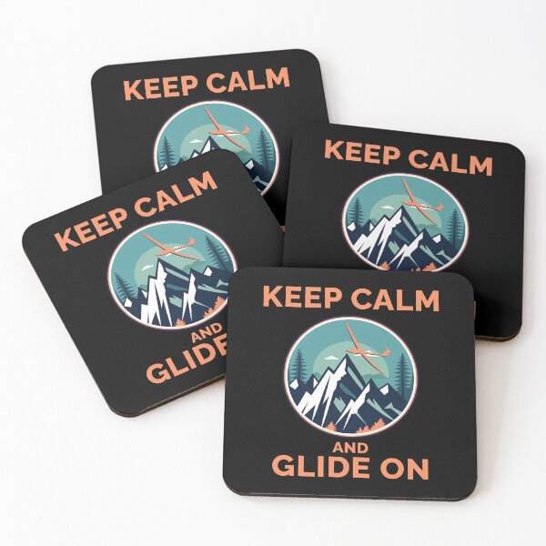 Item preview, Keep Calm and Glide On, Glider Pilot designed and sold by These_Prints.