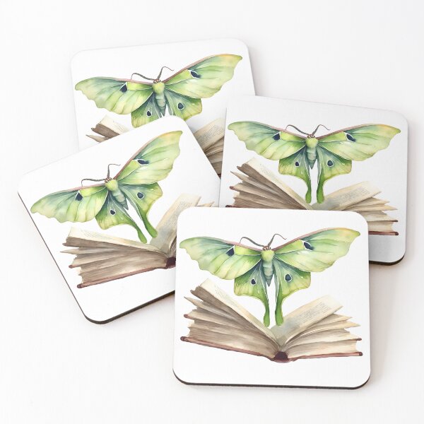 Item preview, Chinese Moon Moth with Book designed and sold by IndieBookCove.