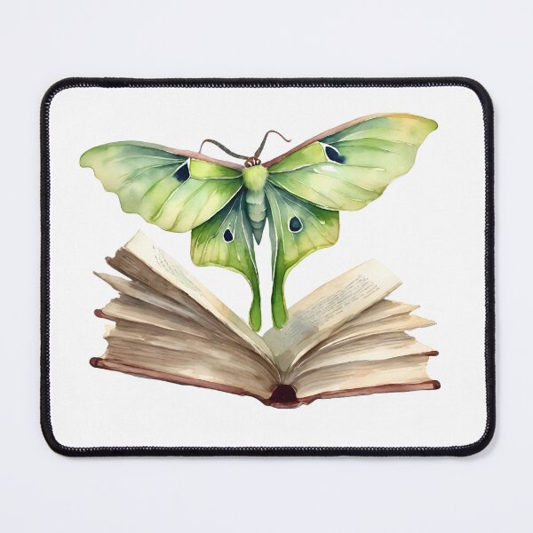Item preview, Chinese Moon Moth with Book designed and sold by IndieBookCove.