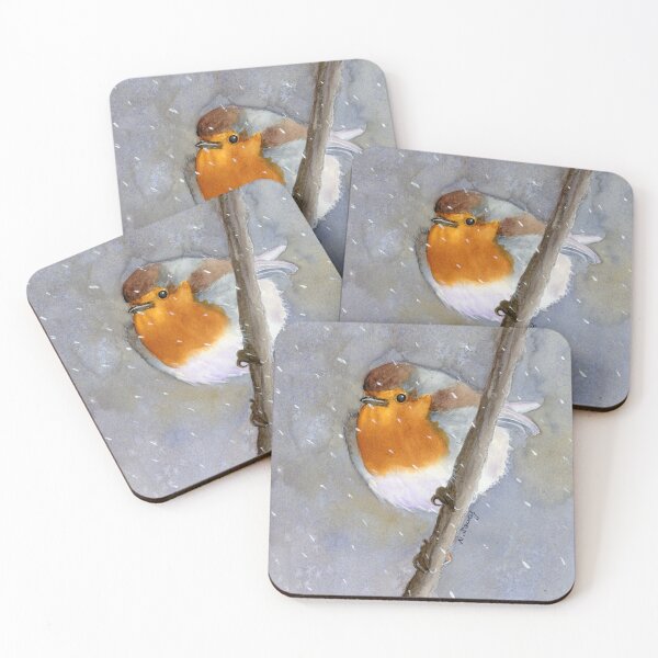 Item preview, Robin (snowy day) designed and sold by PurpleKimArt.