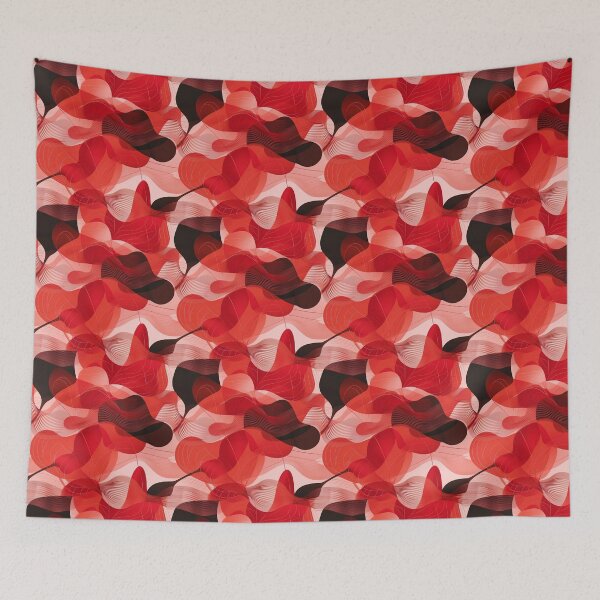 Item preview, Scarlet Serenade: Aesthetic Love Pattern designed and sold by meowjourney.